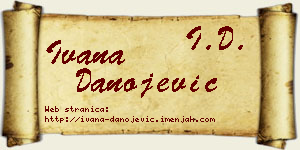Ivana Danojević vizit kartica